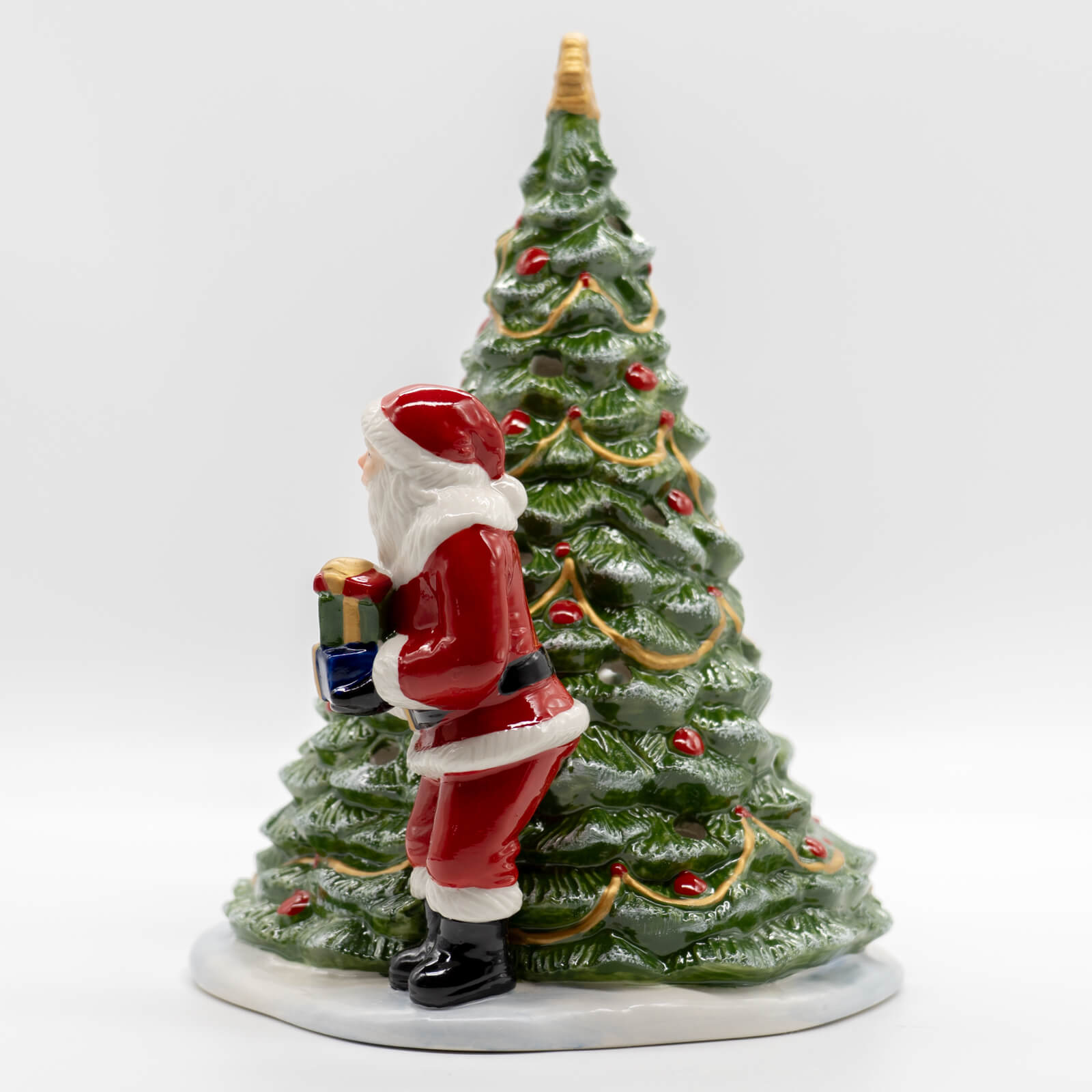 【リボンラッピング】 クリスマストイズ サンタ オン ツリー(キャンドル付き)