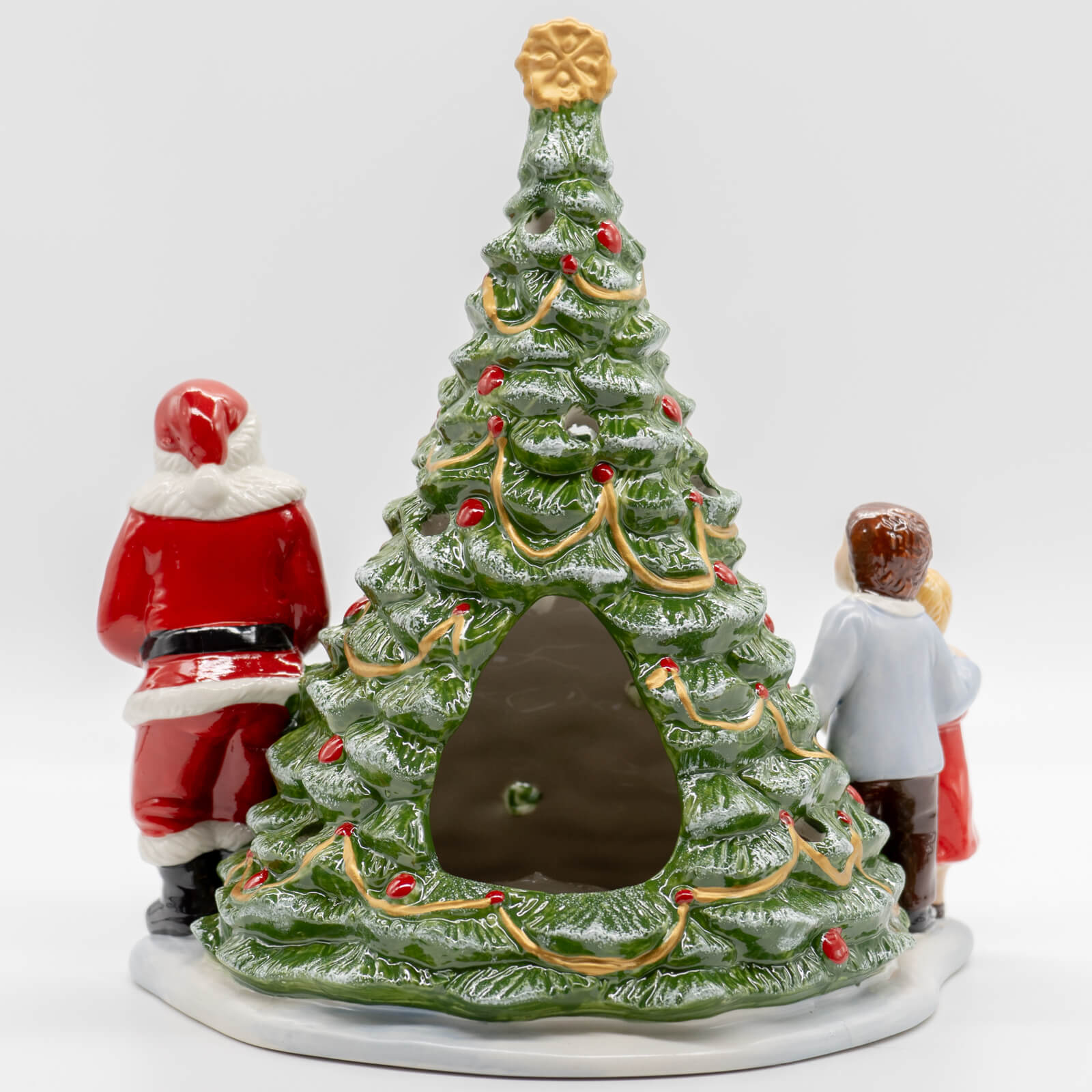 【リボンラッピング】 クリスマストイズ サンタ オン ツリー（キャンドル付き）