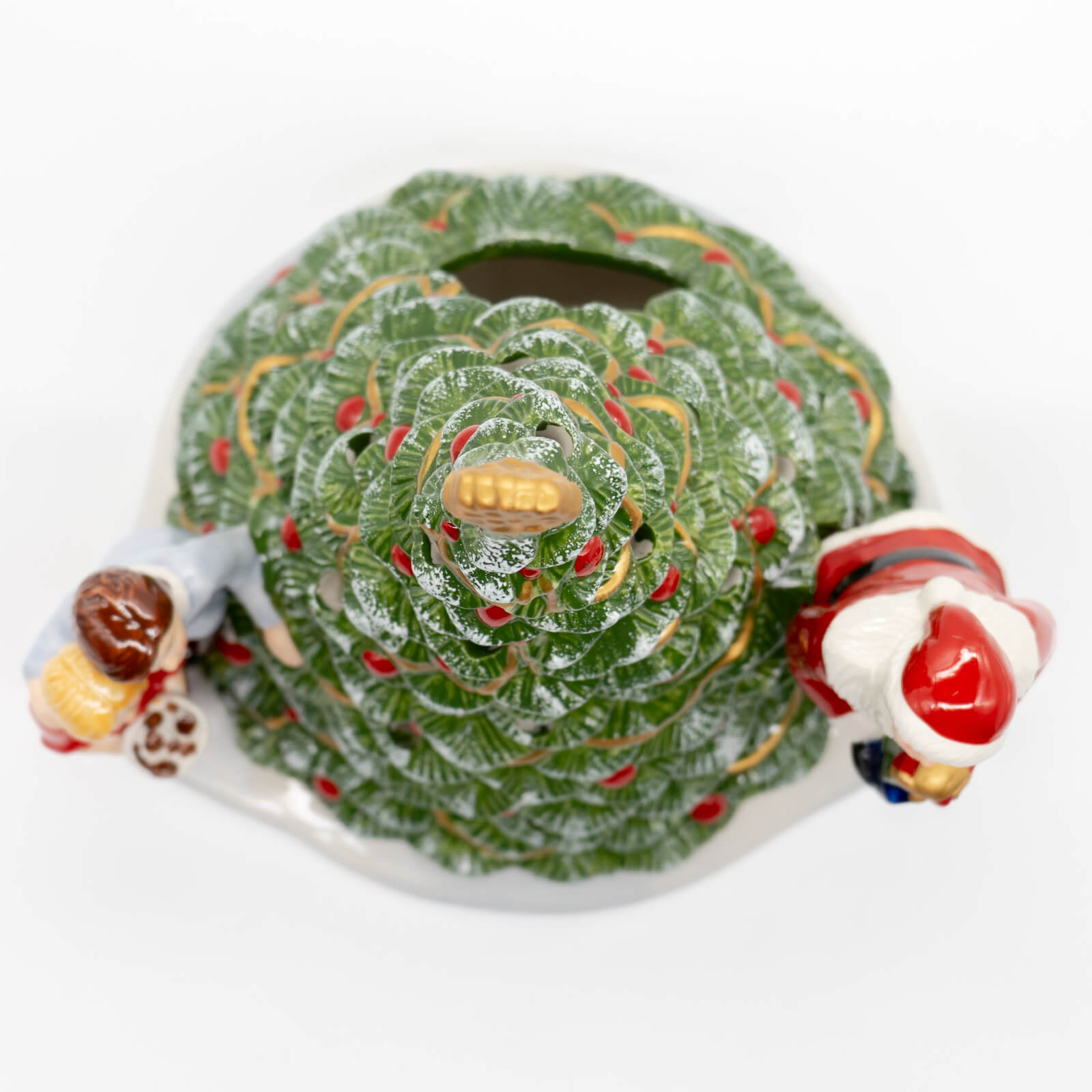 【リボンラッピング】 クリスマストイズ サンタ オン ツリー（キャンドル付き）