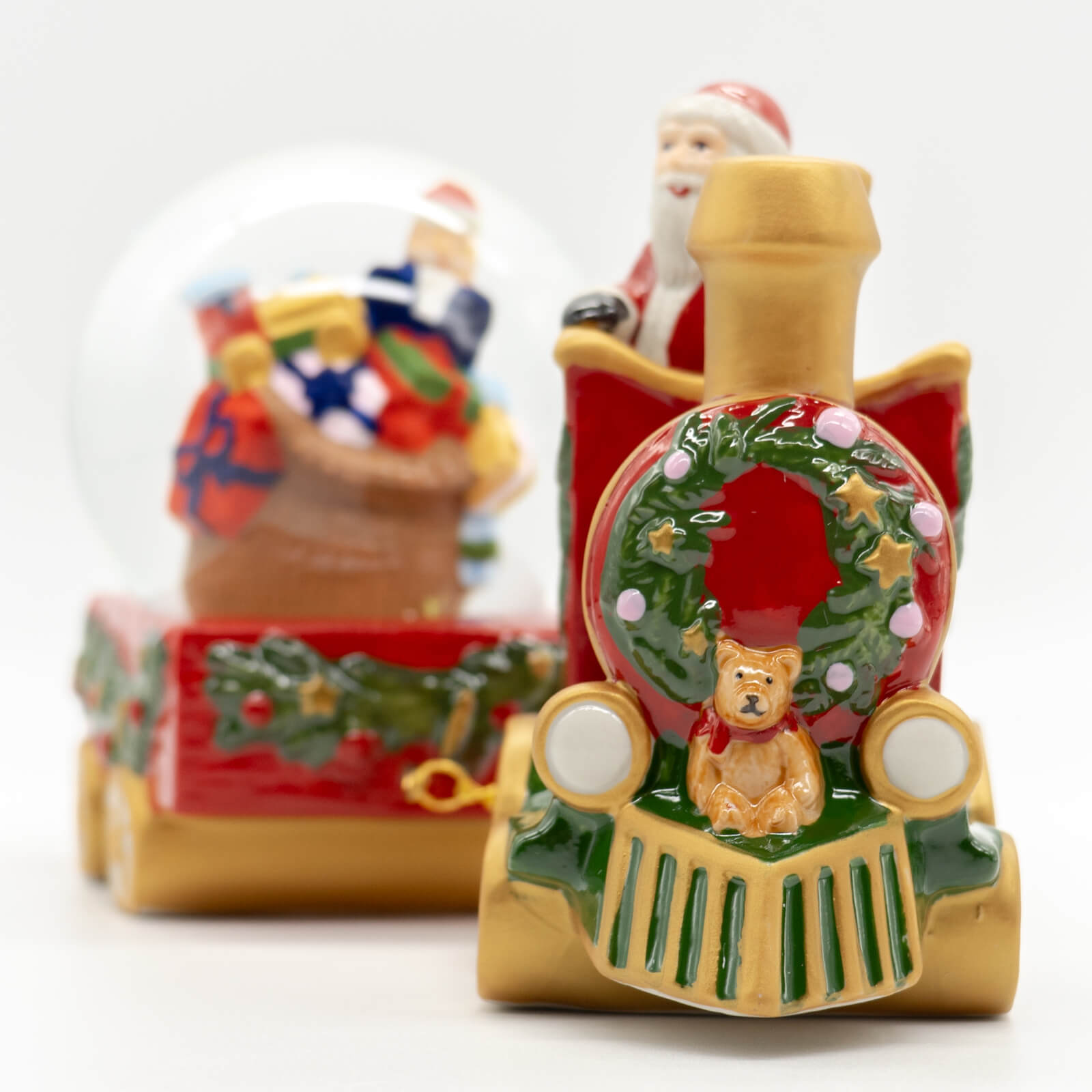 【リボンラッピング】 クリスマストイズ スノーグローブ トレイン