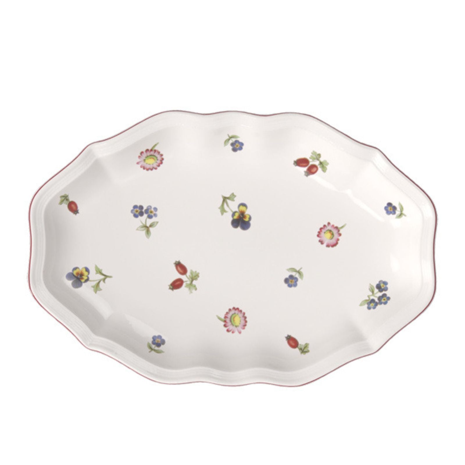 プティフルール オーバルプレート24cm